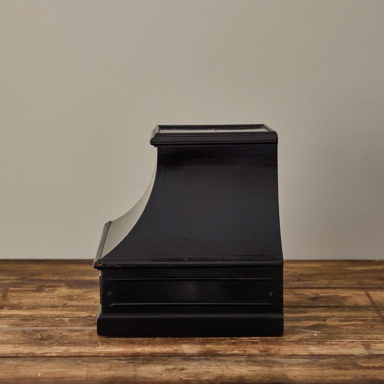 French Mid-19th Century Painted Black Plinth from France For Sale