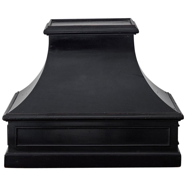 Mid-19th Century Painted Black Plinth from France For Sale