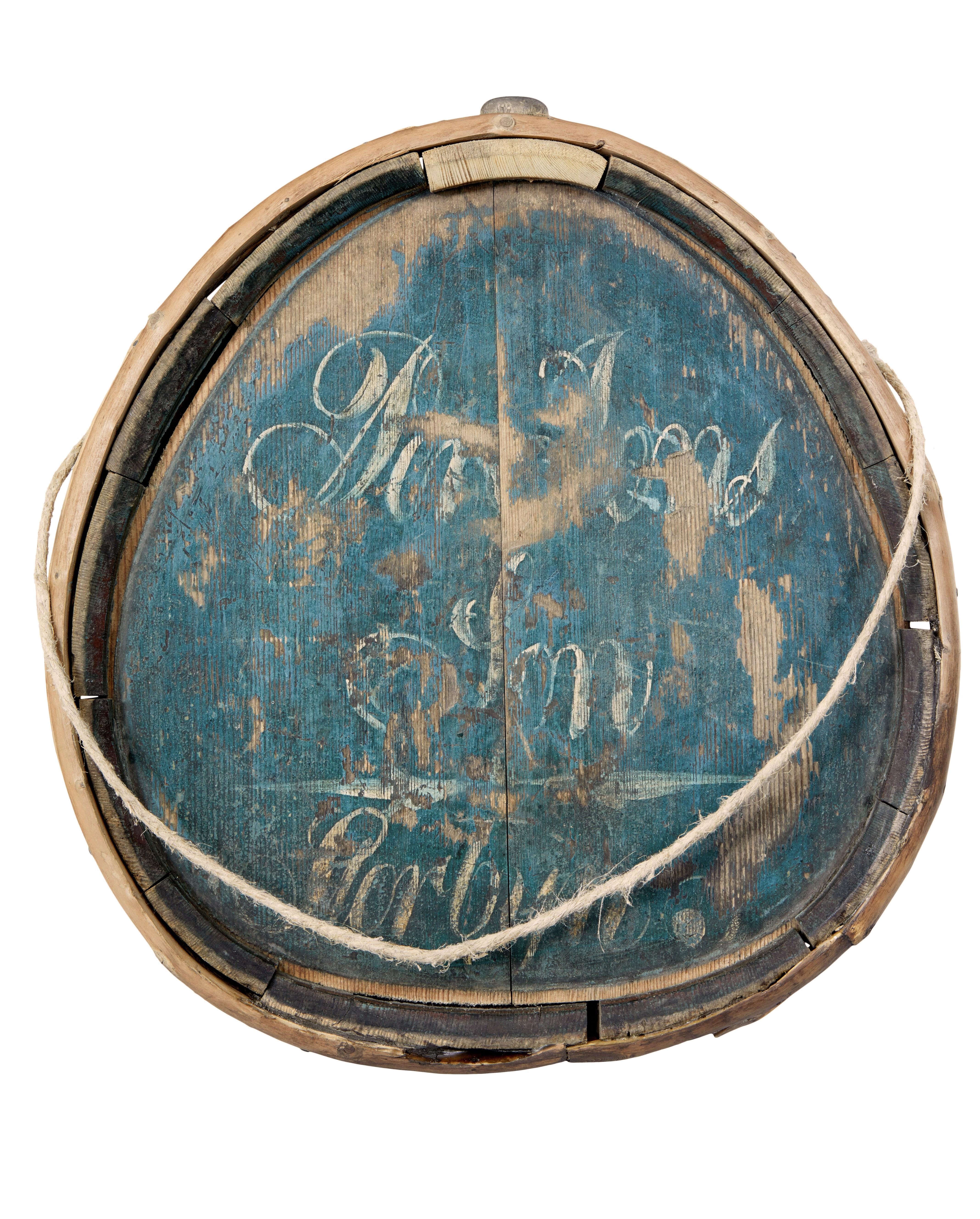 Svedese Vettore d'acqua svedese dipinto della metà del XIX secolo in vendita