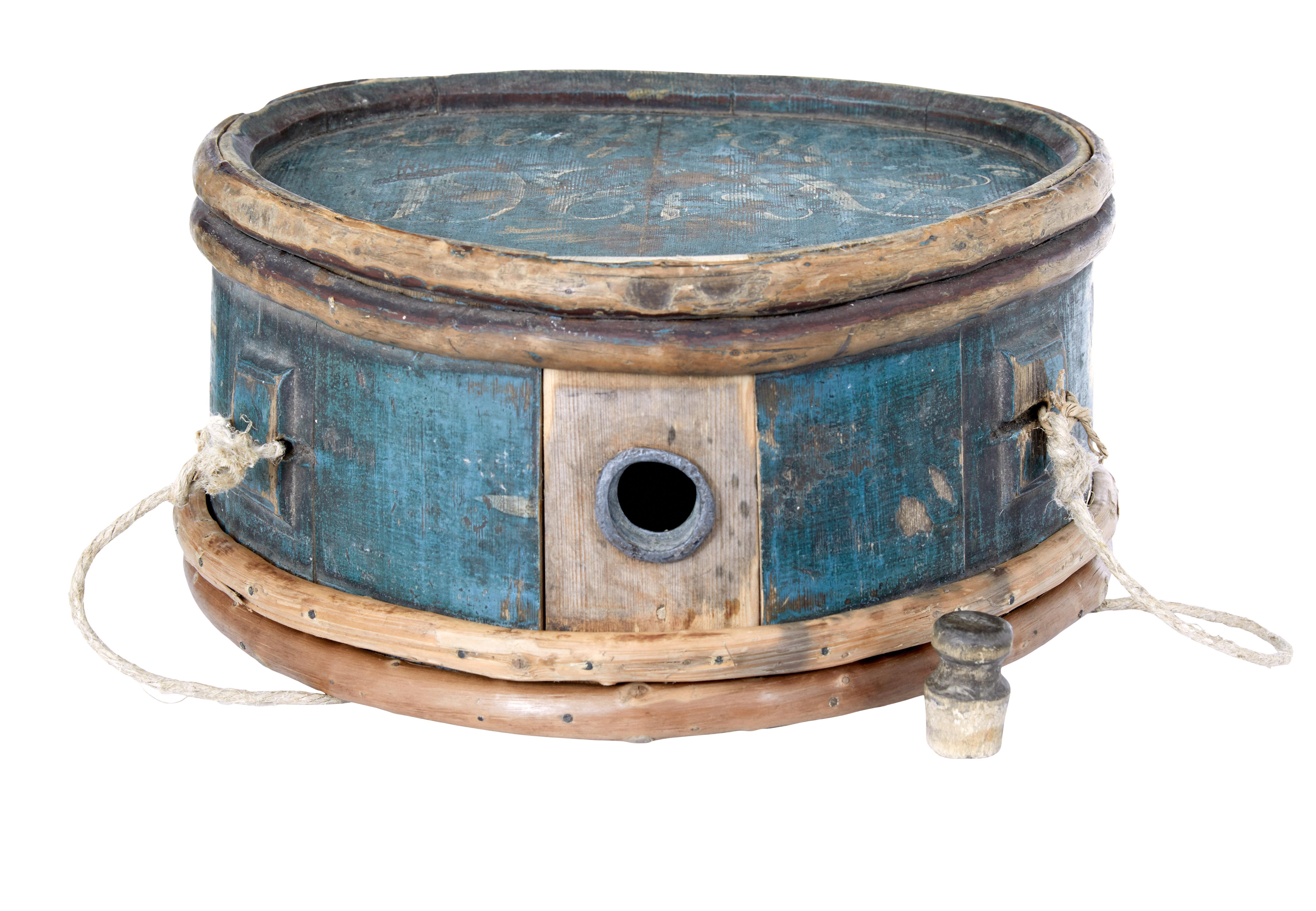 Mid-19th Century Painted Swedish Water Carrier For Sale 1