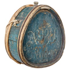 Antique Mid 19th century painted Swedish water carrier