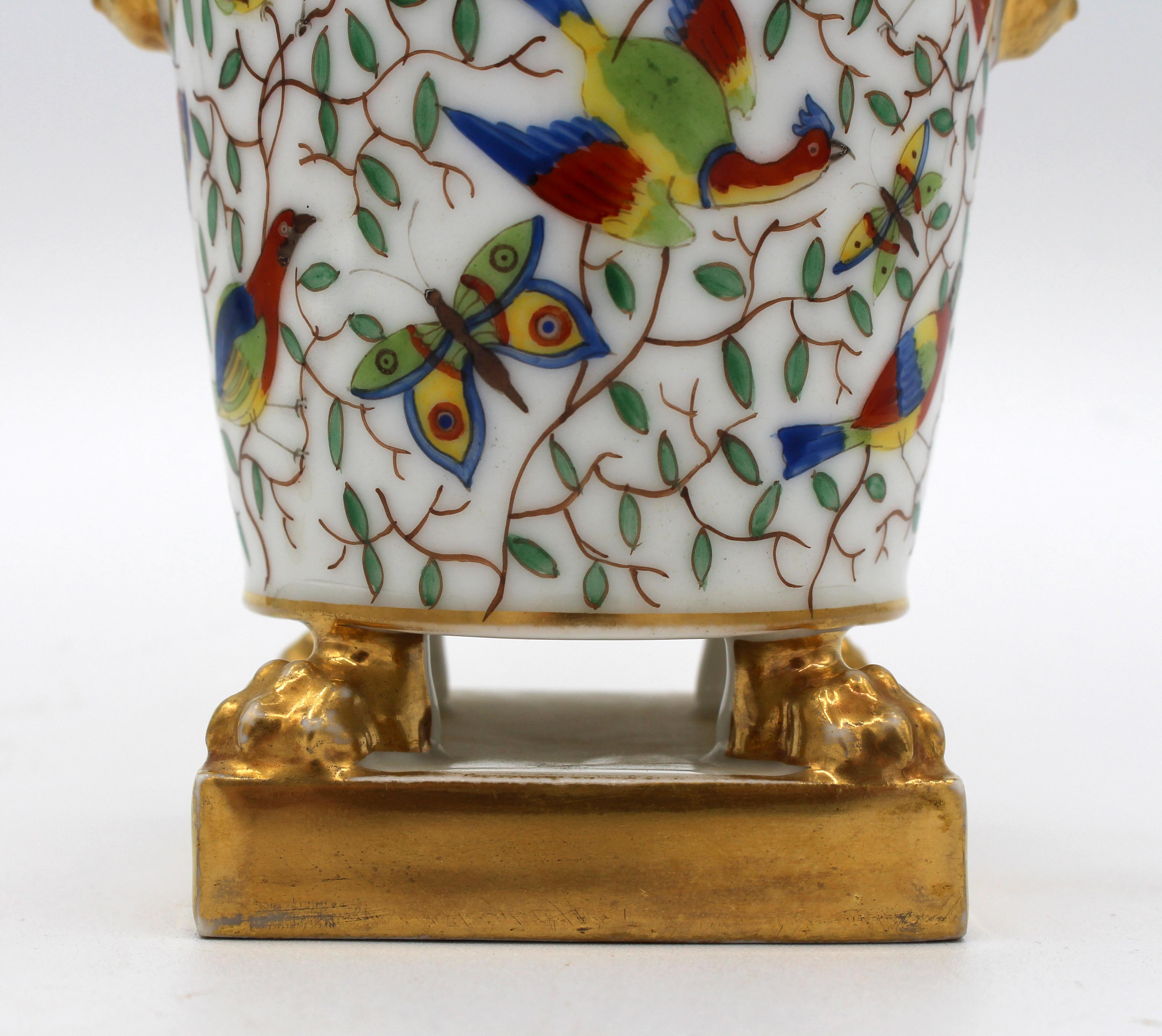 Mid 19th Century Pair of French Old Paris Porcelain Bough Pots 8