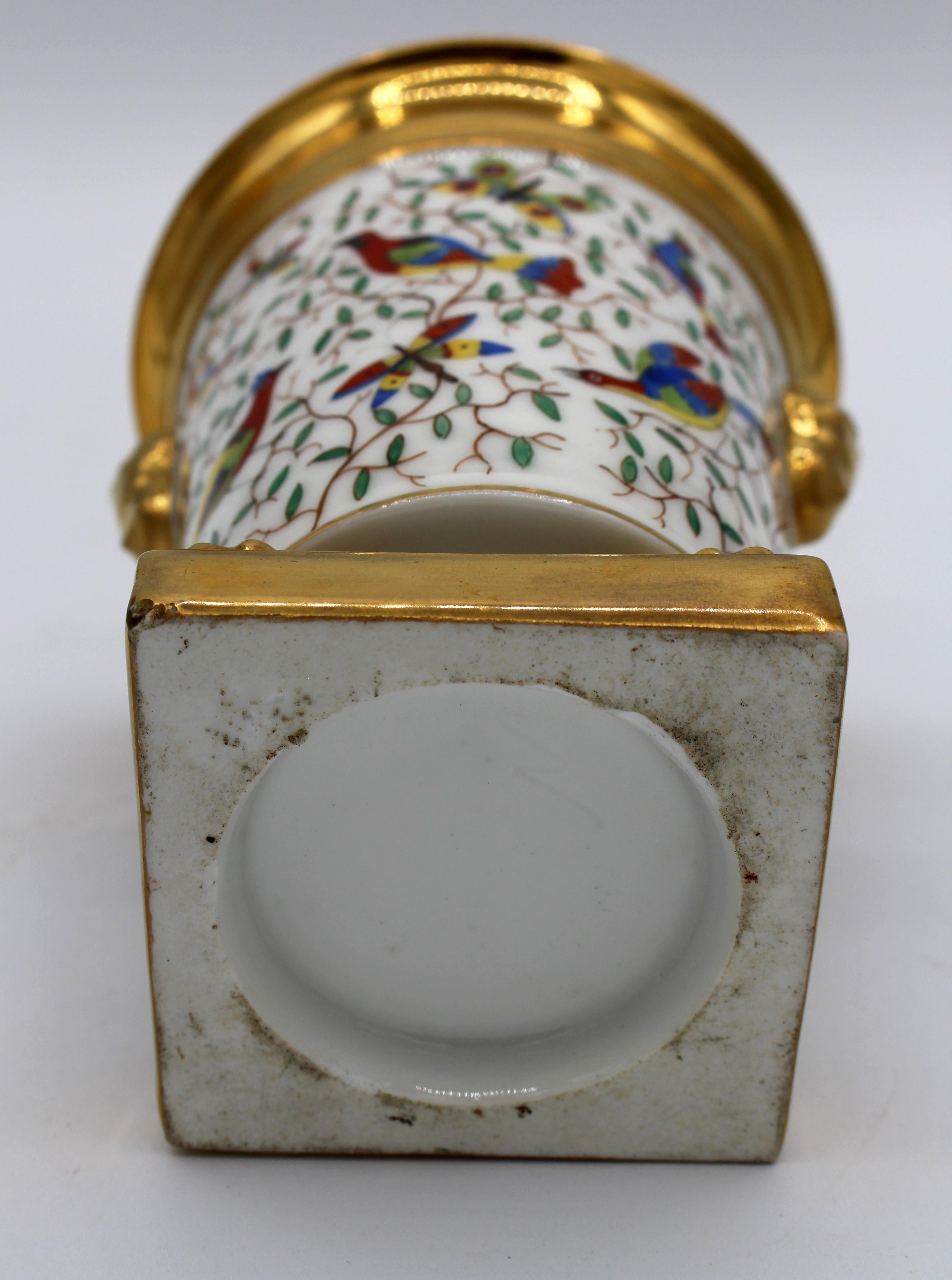 Mid 19th Century Pair of French Old Paris Porcelain Bough Pots 6