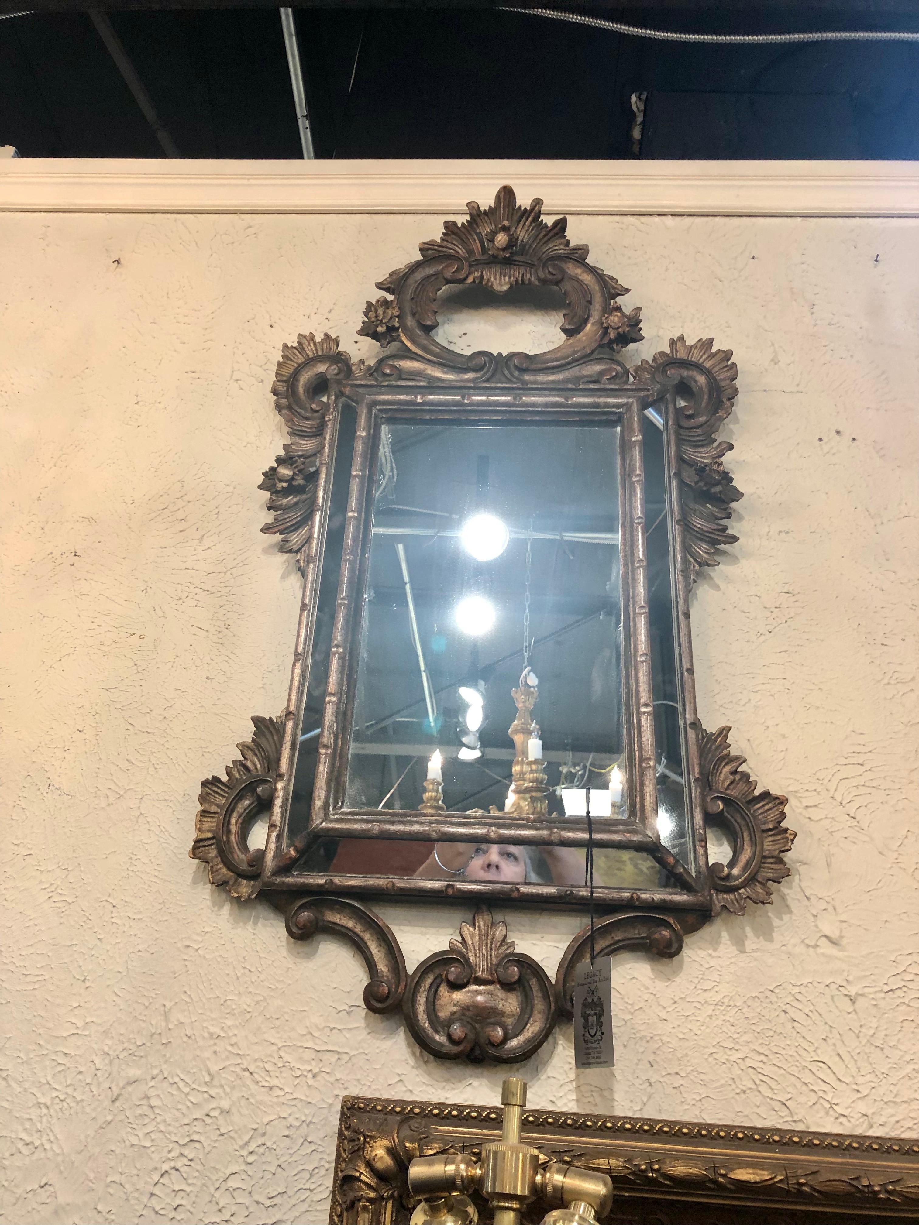 Mid-19th Century Pair of Italian Cushion Mirrors In Good Condition In Dallas, TX
