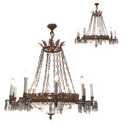 MID-19th CENTURY PAIR OF NAPOLEON III CHANDELIERS