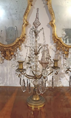 MID-19th CENTURY PAIR OF NEOCLASSICAL-STYLE GIRANDOLES