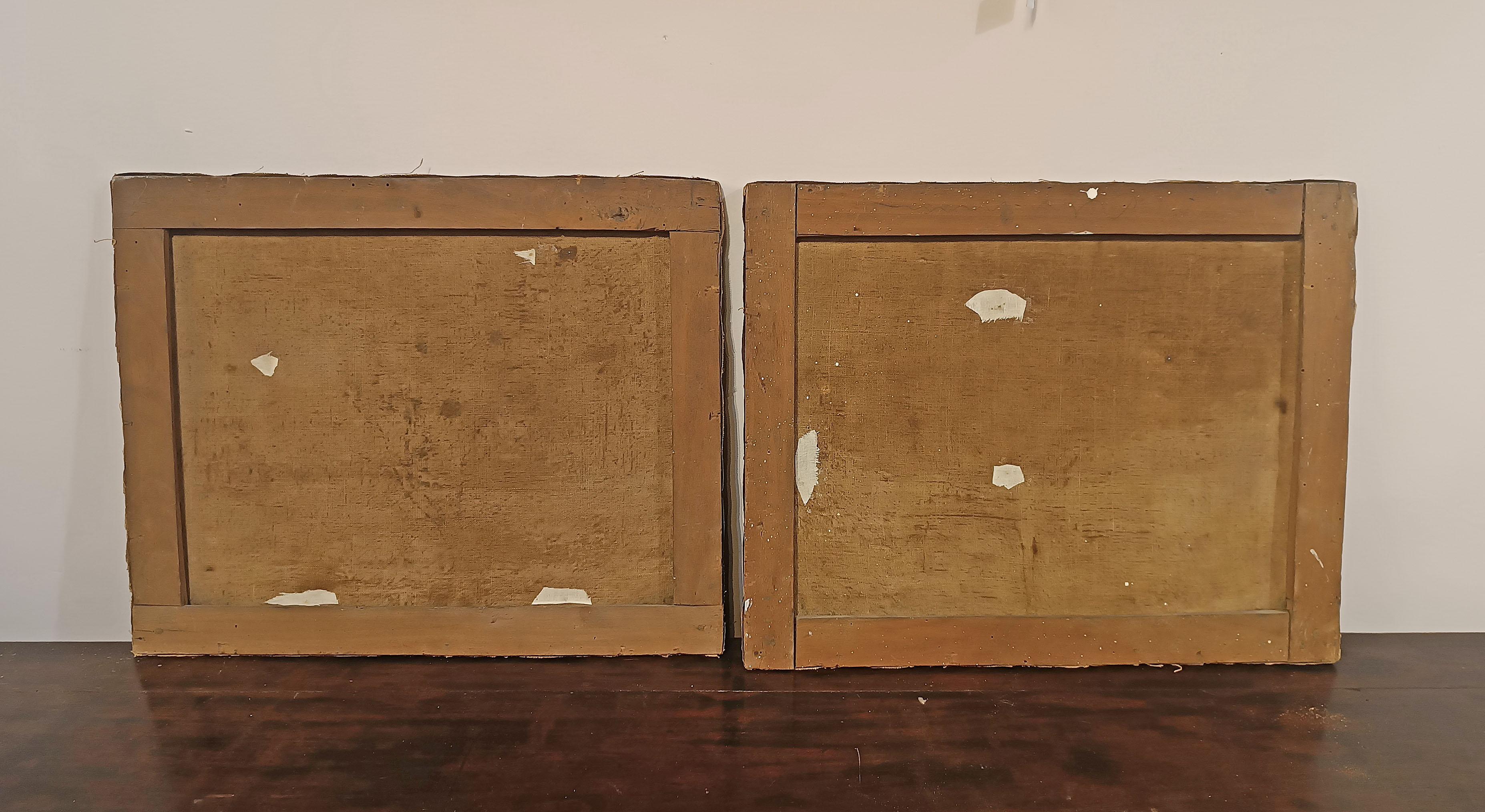 MID-19th CENTURY PAIR OF PAINTINGS OF THE GULF OF NAPLES in vendita 3