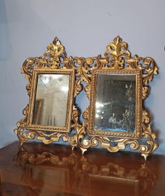 MID-19th CENTURY PAIR OF SMALL GILDED MIRRORS