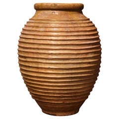 Mid-19th Century Patinated Greek Terracotta Olive Jar