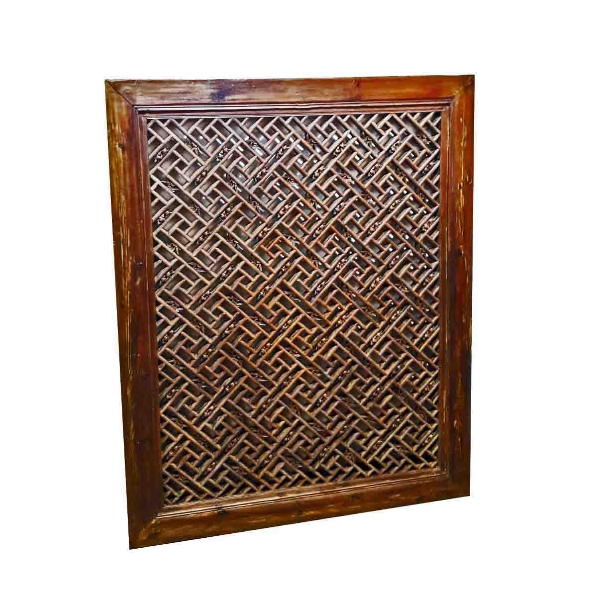 Mid-19th Century Peachwood Window Screen from Sianxi, China For Sale 6