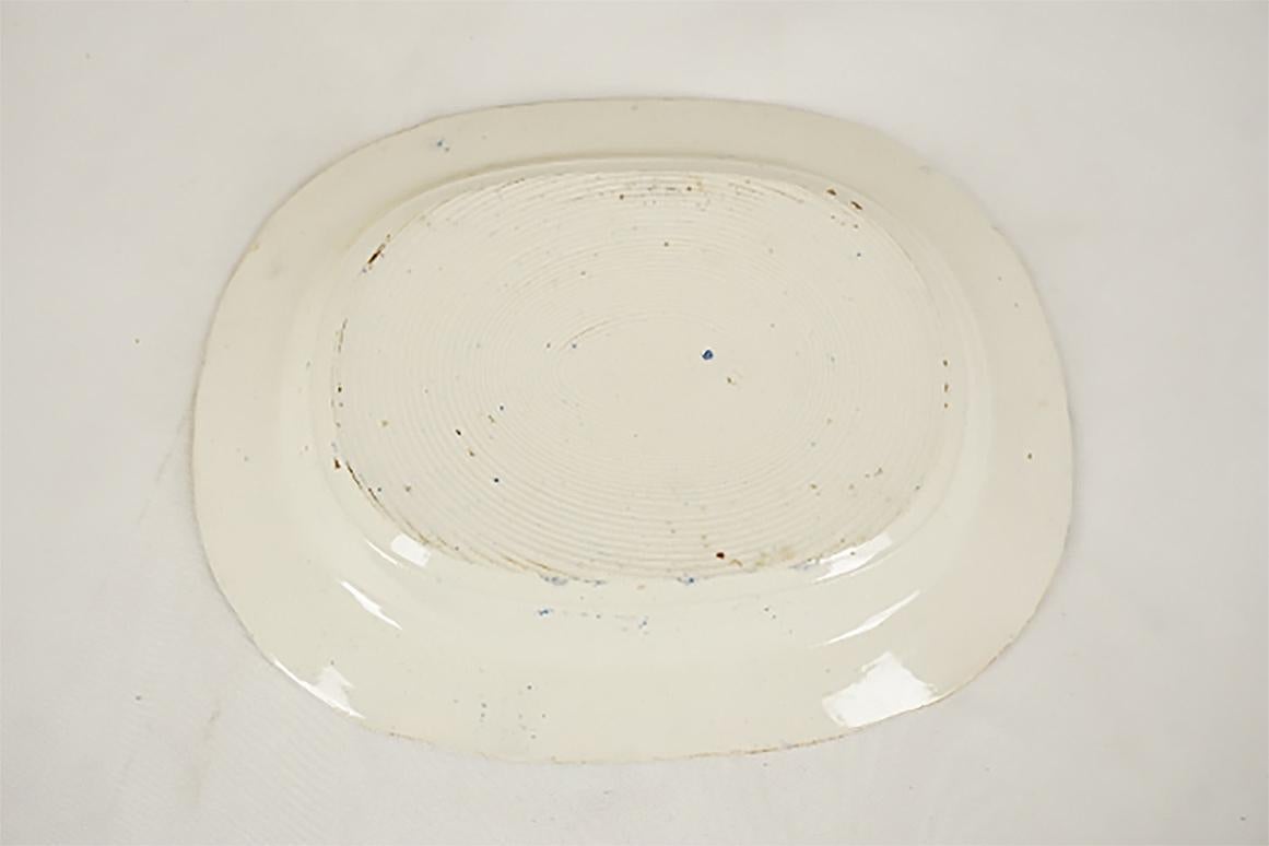 Mid-19th Century Pearlware Blue Willow Transfer Platter, England 1840, H633 In Good Condition In Vancouver, BC
