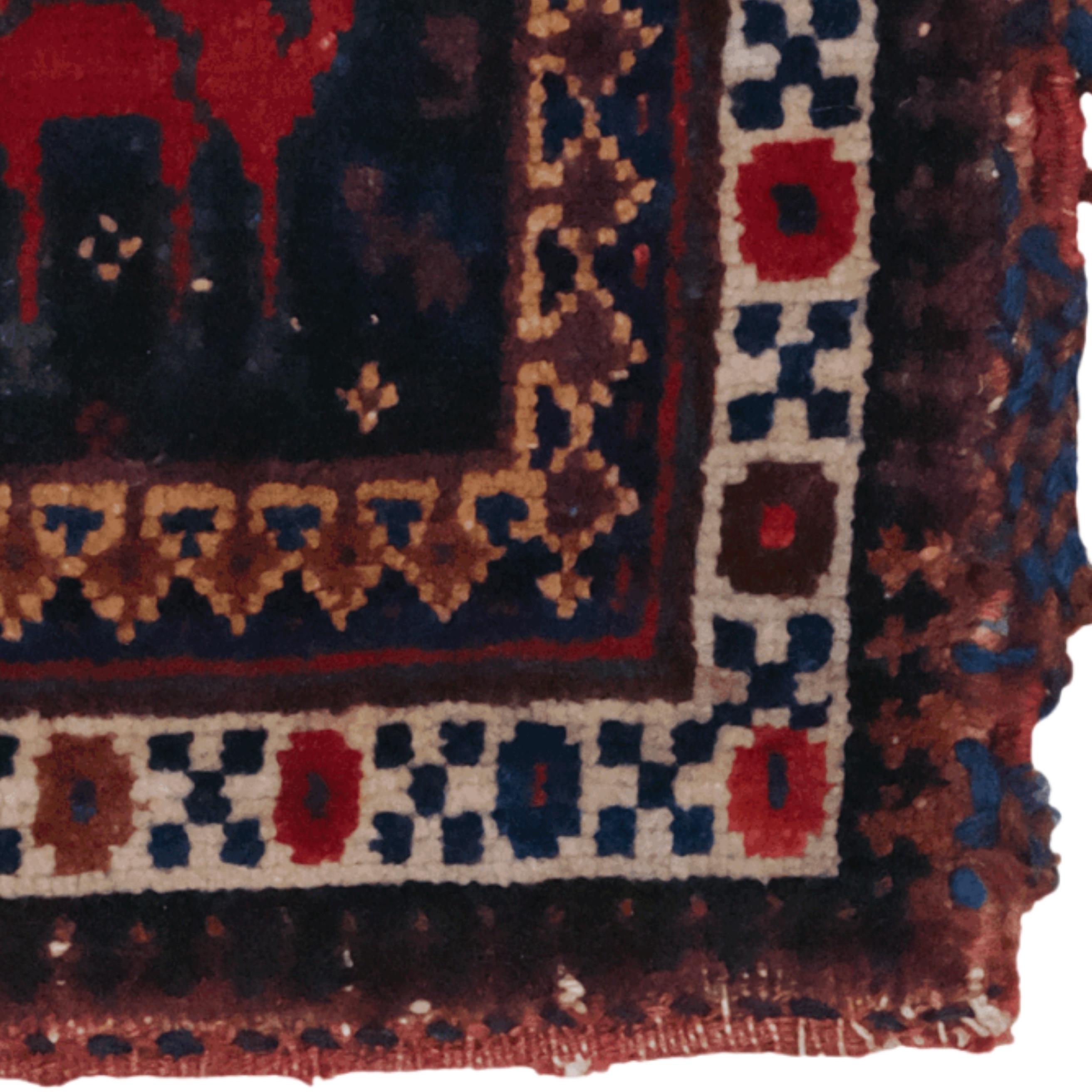 Wool Mid-19th Century Persian Bag For Sale