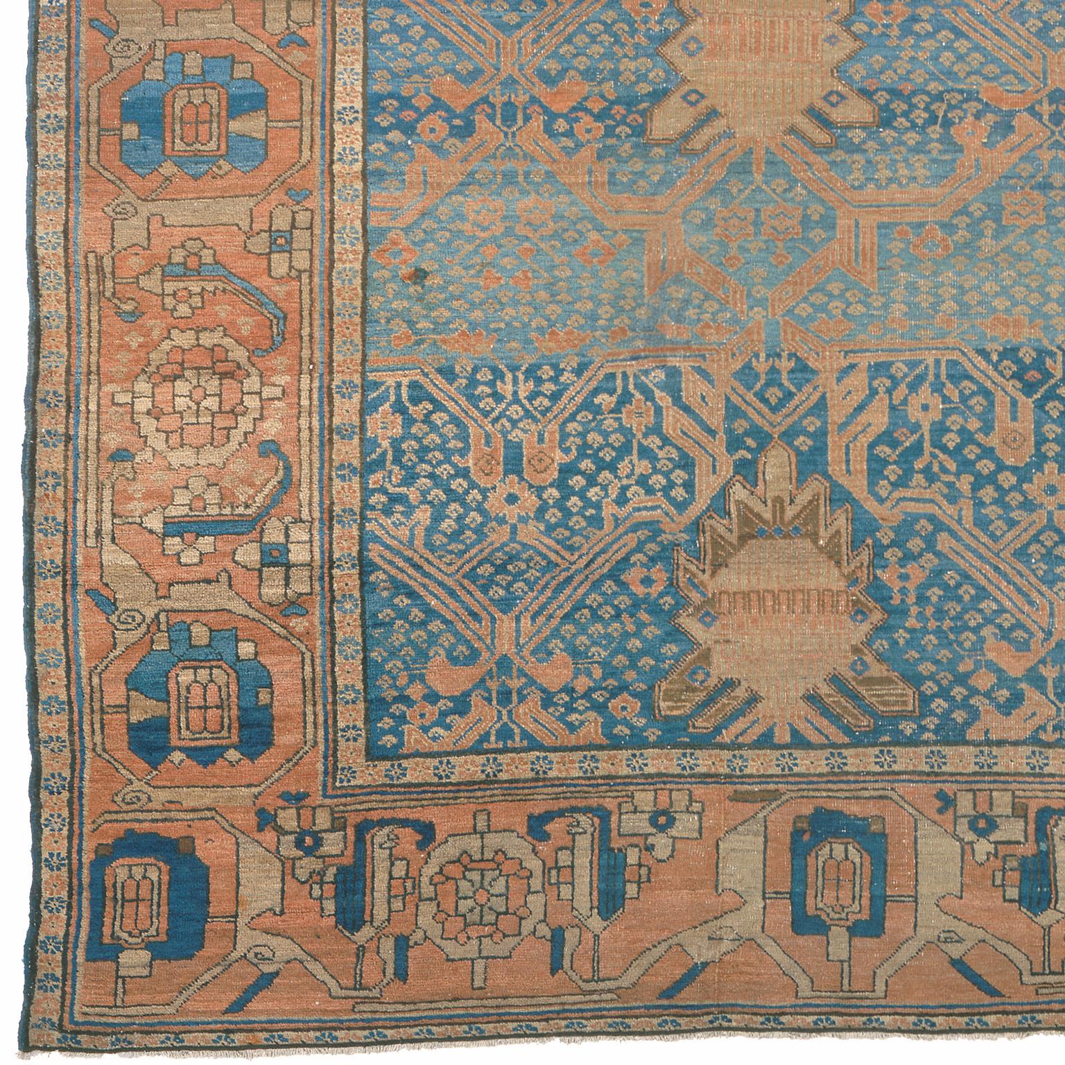 Tappeto persiano Bakshaish della metà del XIX secolo
Persia, circa 1860
Tessuto a mano.
14'7