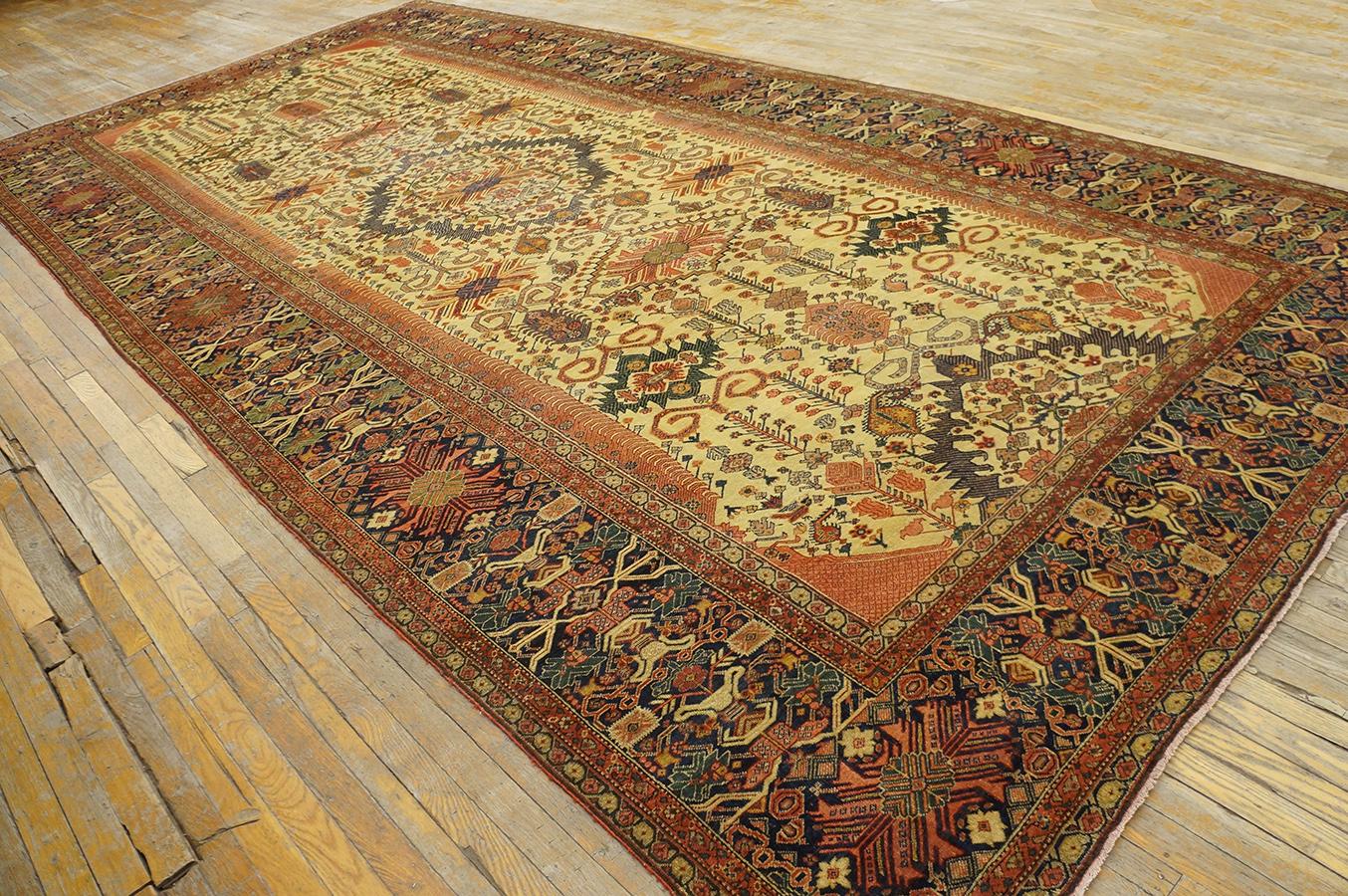 Persischer Farahan-Teppich aus der Mitte des 19. Jahrhunderts ( 7'10