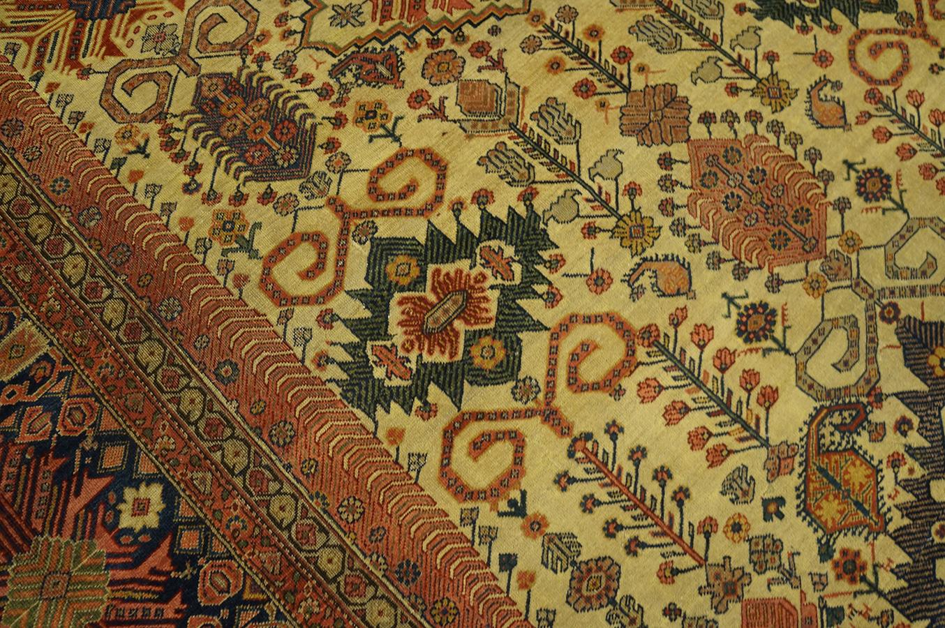 Persischer Farahan-Teppich aus der Mitte des 19. Jahrhunderts ( 7'10