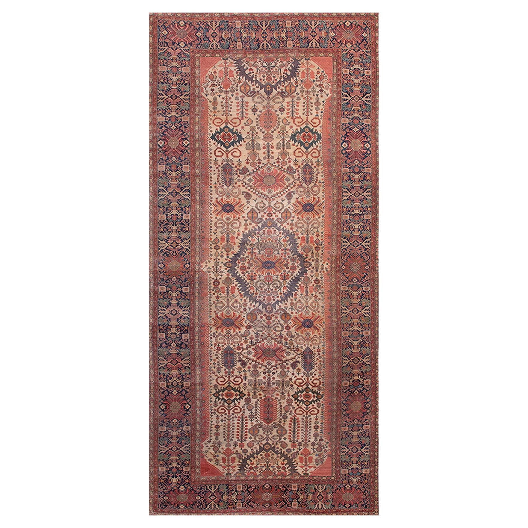 Persischer Farahan-Teppich aus der Mitte des 19. Jahrhunderts ( 7'10" x 16'8" - 239 x 508")