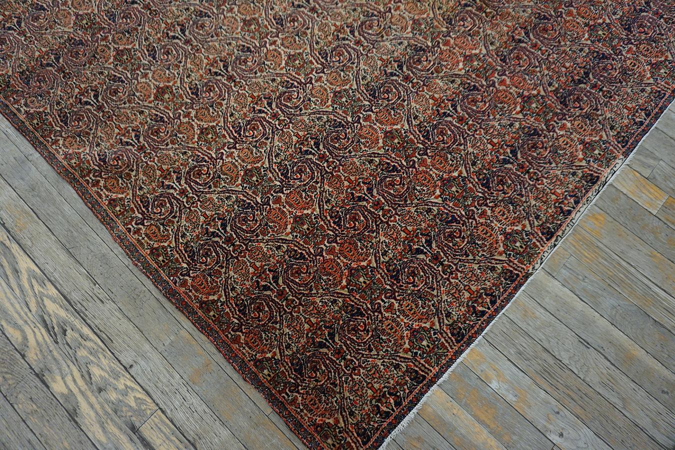 Mid 19th Century Persian Farahan Zili-Sultan Carpet with Inscription  For Sale 8