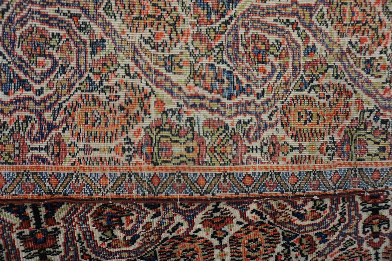Persischer Farahan-Zili-Sultan-Teppich aus der Mitte des 19. Jahrhunderts mit Inschrift  im Angebot 9