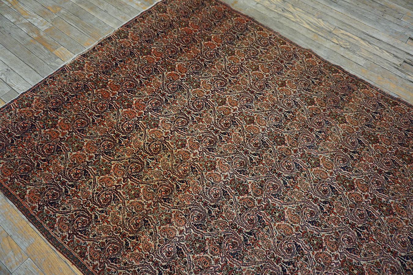 Persischer Farahan-Zili-Sultan-Teppich aus der Mitte des 19. Jahrhunderts mit Inschrift im Angebot 10