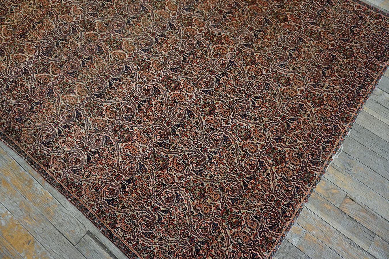 Persischer Farahan-Zili-Sultan-Teppich aus der Mitte des 19. Jahrhunderts mit Inschrift  im Zustand „Gut“ im Angebot in New York, NY