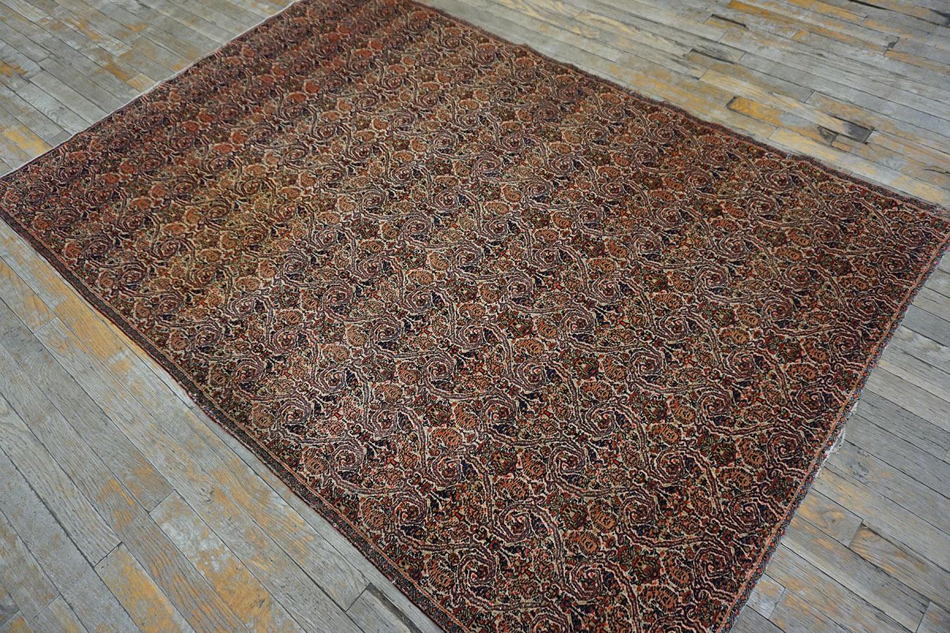 Mid-19th Century Mid 19th Century Persian Farahan Zili-Sultan Carpet with Inscription  For Sale