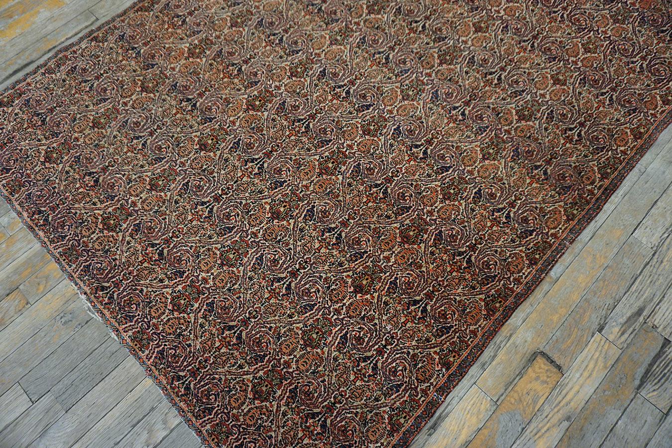 Mid 19th Century Persian Farahan Zili-Sultan Carpet with Inscription  For Sale 1