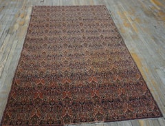 Persischer Farahan-Zili-Sultan-Teppich aus der Mitte des 19. Jahrhunderts mit Inschrift