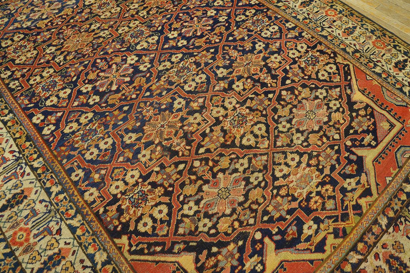 Mid 19th Century Persian Joshaqan Carpet 6' 0'' x 10' 8'' For Sale 4