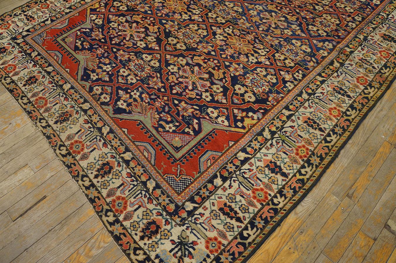 Hand-Knotted Mid 19th Century Persian Joshaqan Carpet 6' 0'' x 10' 8'' For Sale