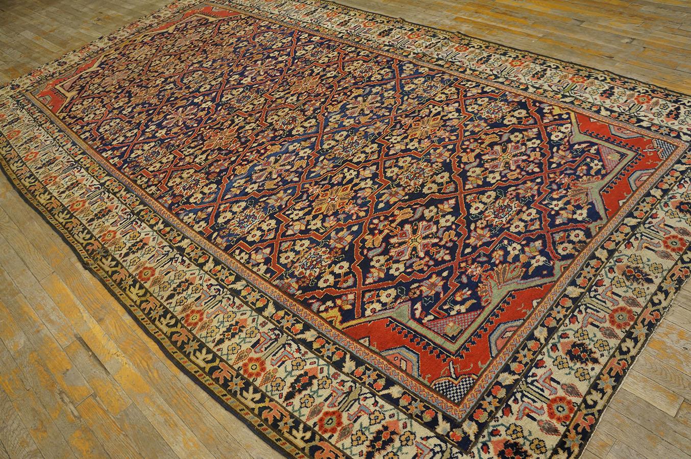 Mid 19th Century Persian Joshaqan Carpet 6' 0'' x 10' 8'' In Good Condition For Sale In New York, NY