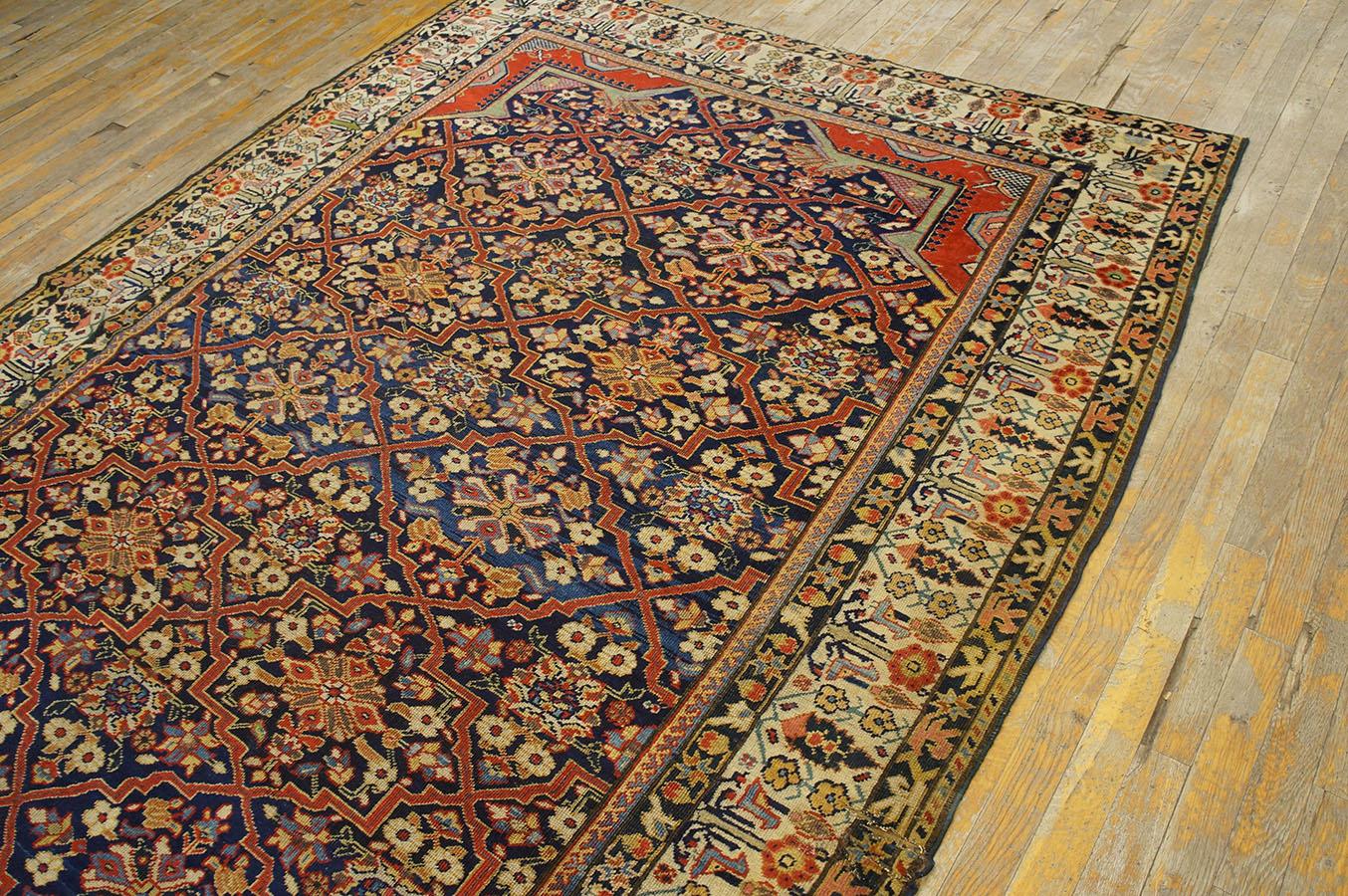Wool Mid 19th Century Persian Joshaqan Carpet 6' 0'' x 10' 8'' For Sale