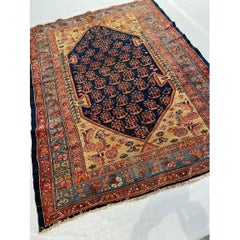 Mid-19th Century Persian Zanjan Rug 5.6x4.1