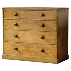 Mid 19th Century Pine Chest of Drawers in Original Paint