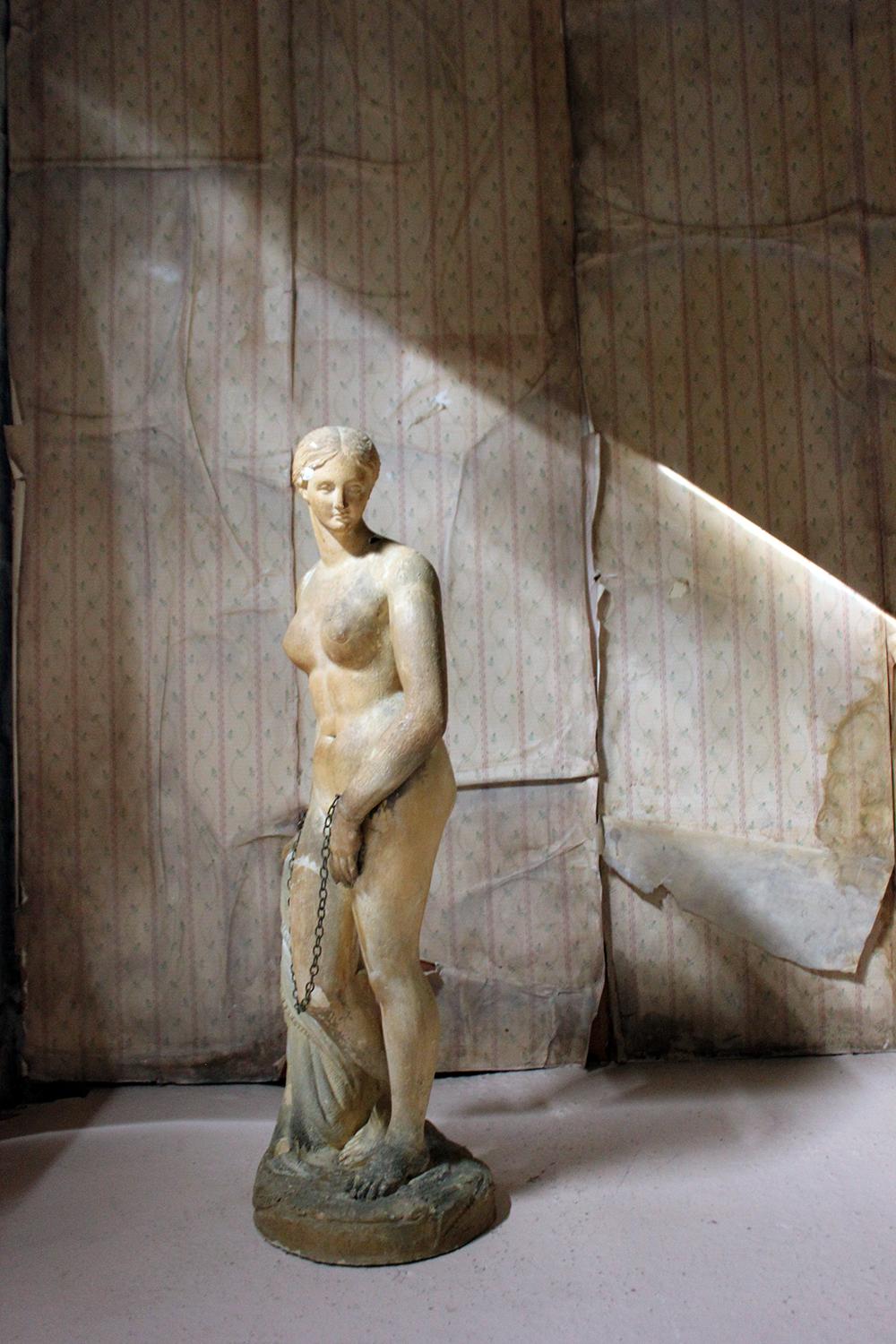 Mid-19th Century Plaster Figure ‘The Greek Slave’ after Hiram Powers, c.1844-70 5