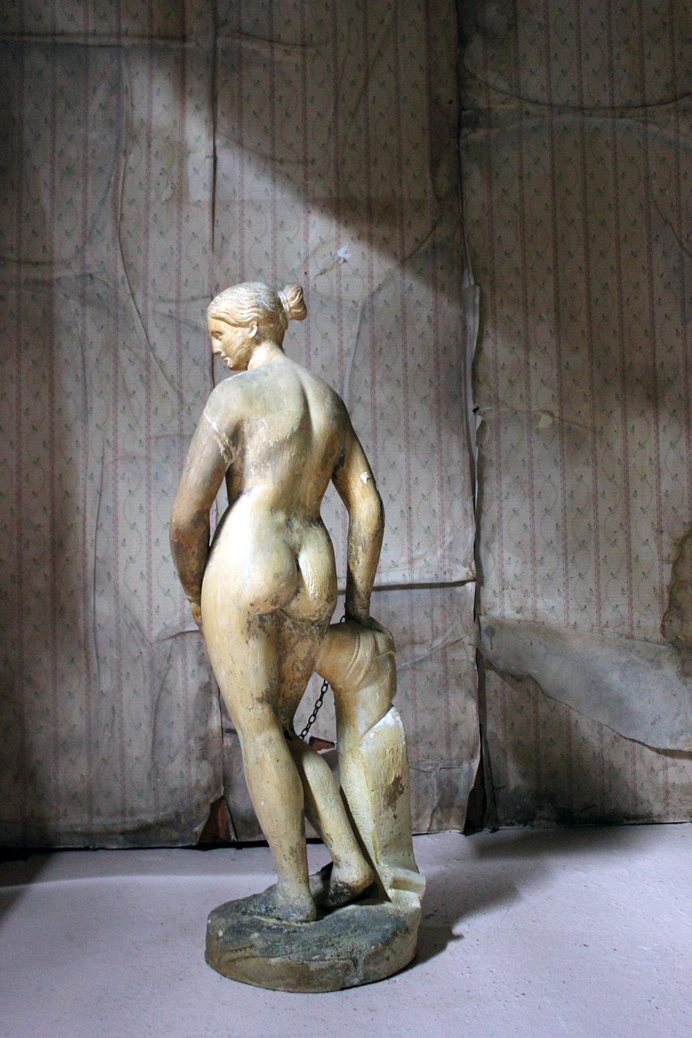 Mid-19th Century Plaster Figure ‘The Greek Slave’ after Hiram Powers, c.1844-70 6