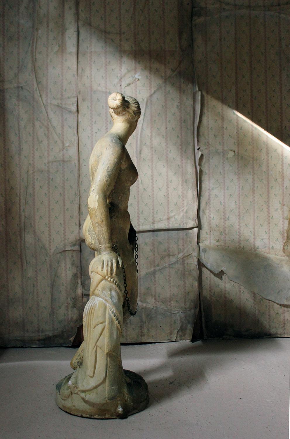 Mid-19th Century Plaster Figure ‘The Greek Slave’ after Hiram Powers, c.1844-70 8