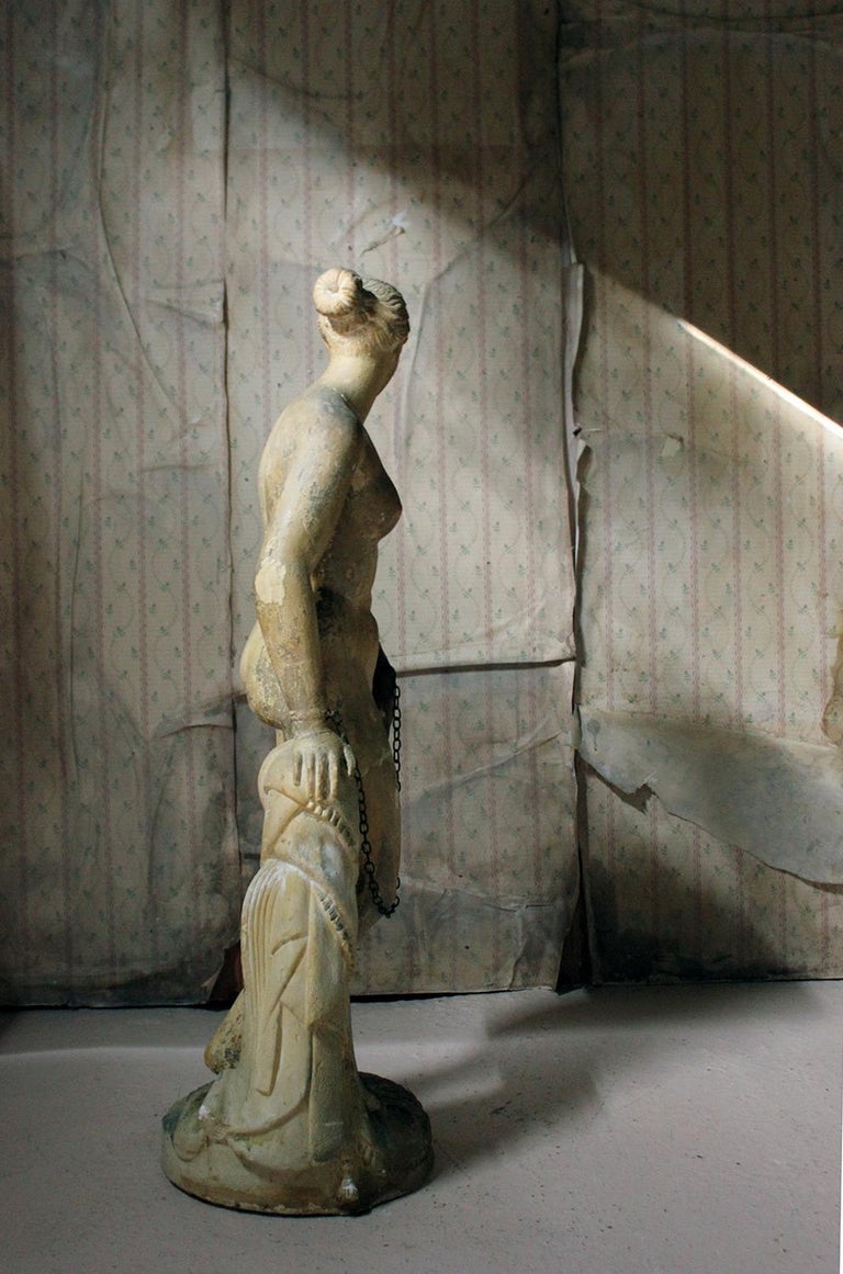 Mid19th Century Plaster Figure ‘The Greek Slave’ after Hiram Powers, c