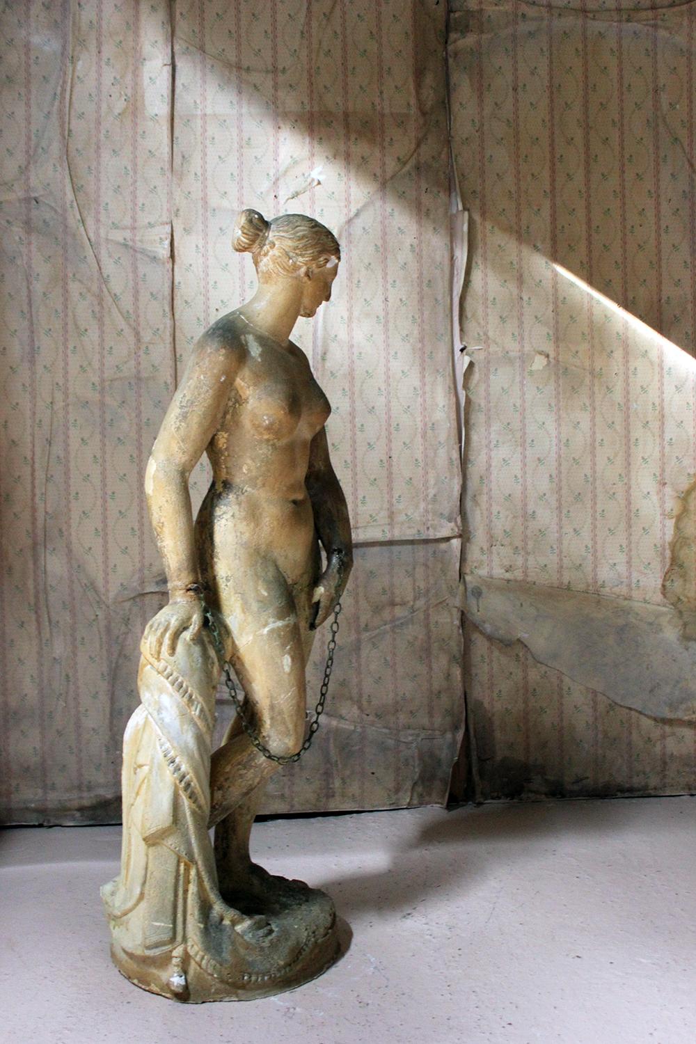 Mid-19th Century Plaster Figure ‘The Greek Slave’ after Hiram Powers, c.1844-70 10