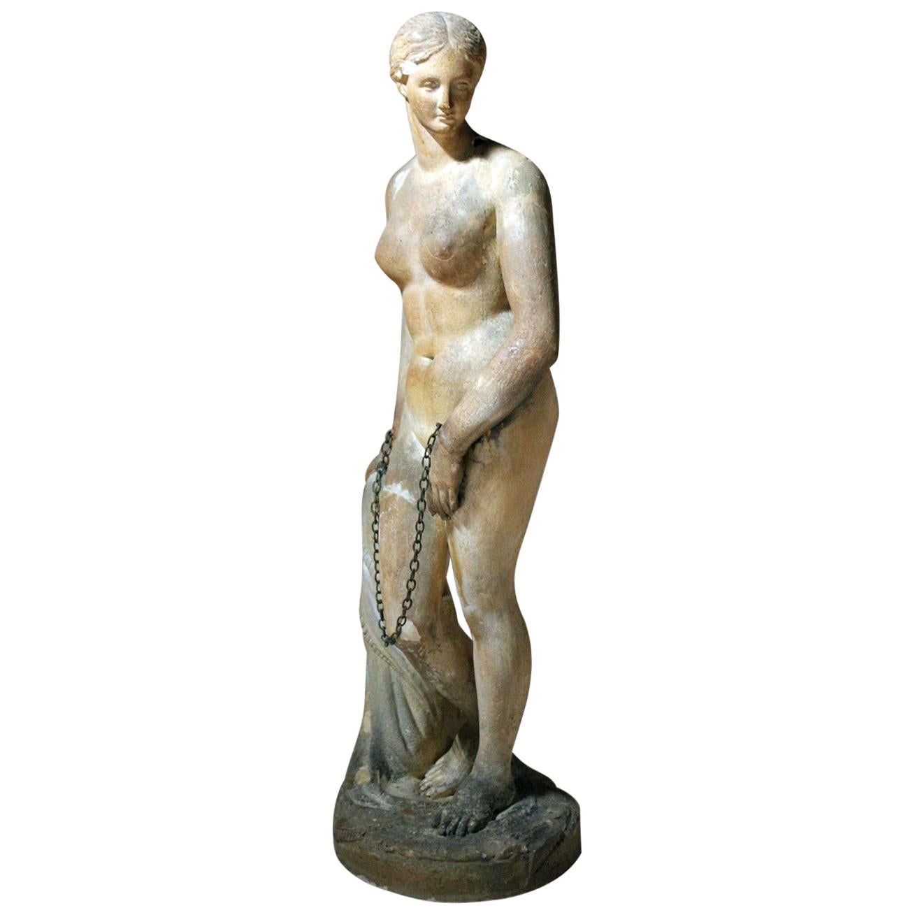 Mid-19th Century Plaster Figure ‘The Greek Slave’ after Hiram Powers, c.1844-70