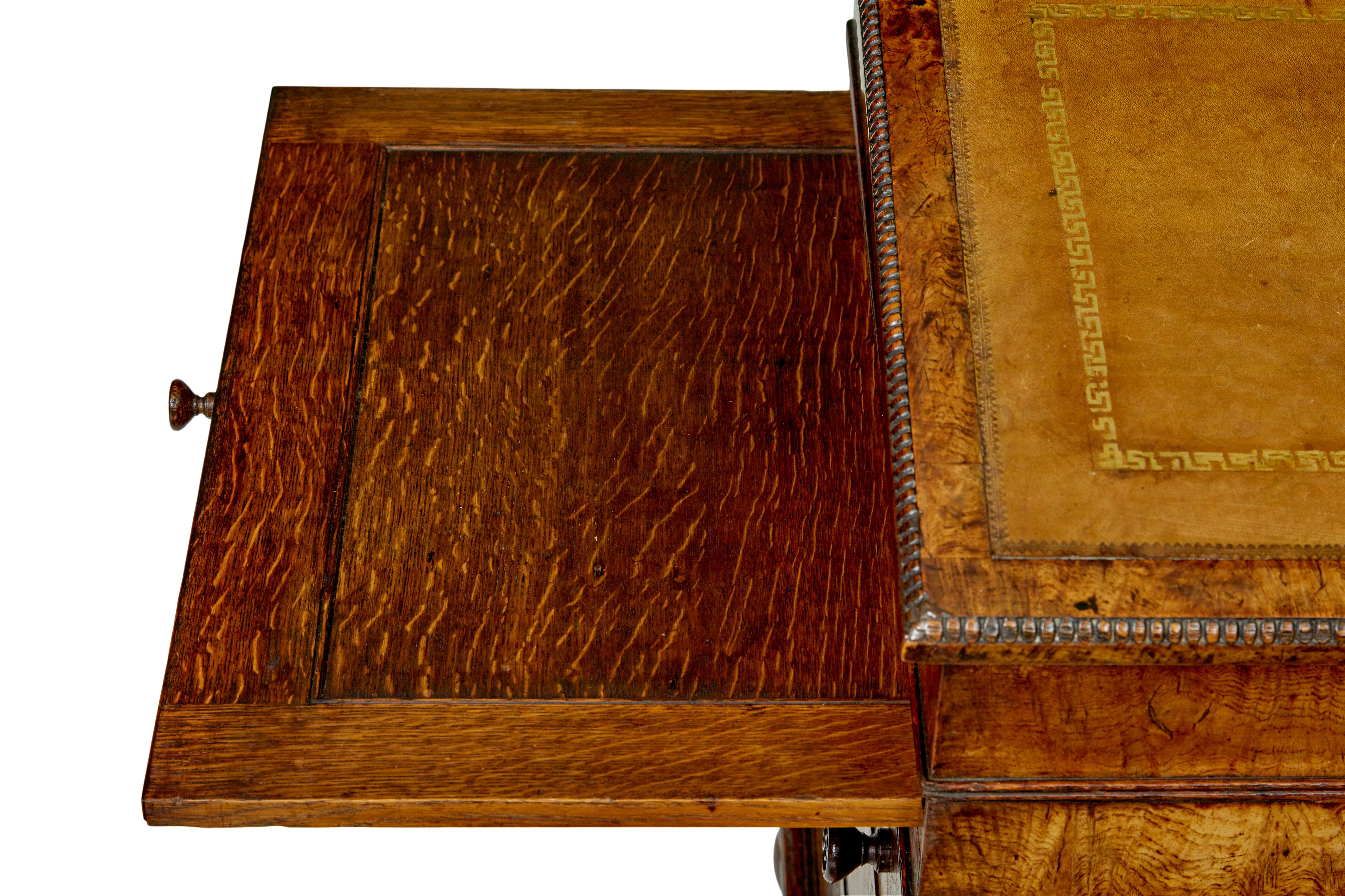 Mid 19th century pollard oak davenport desk For Sale 4