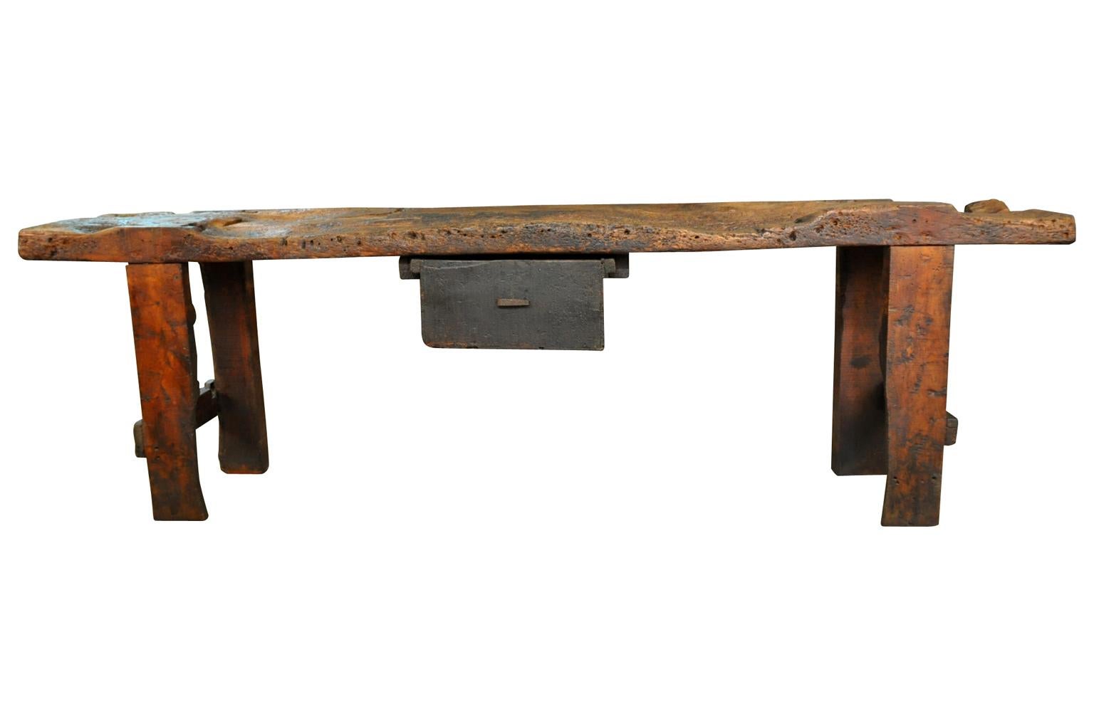 Spanish Mid-19th Century Primitive Catalan Console Table