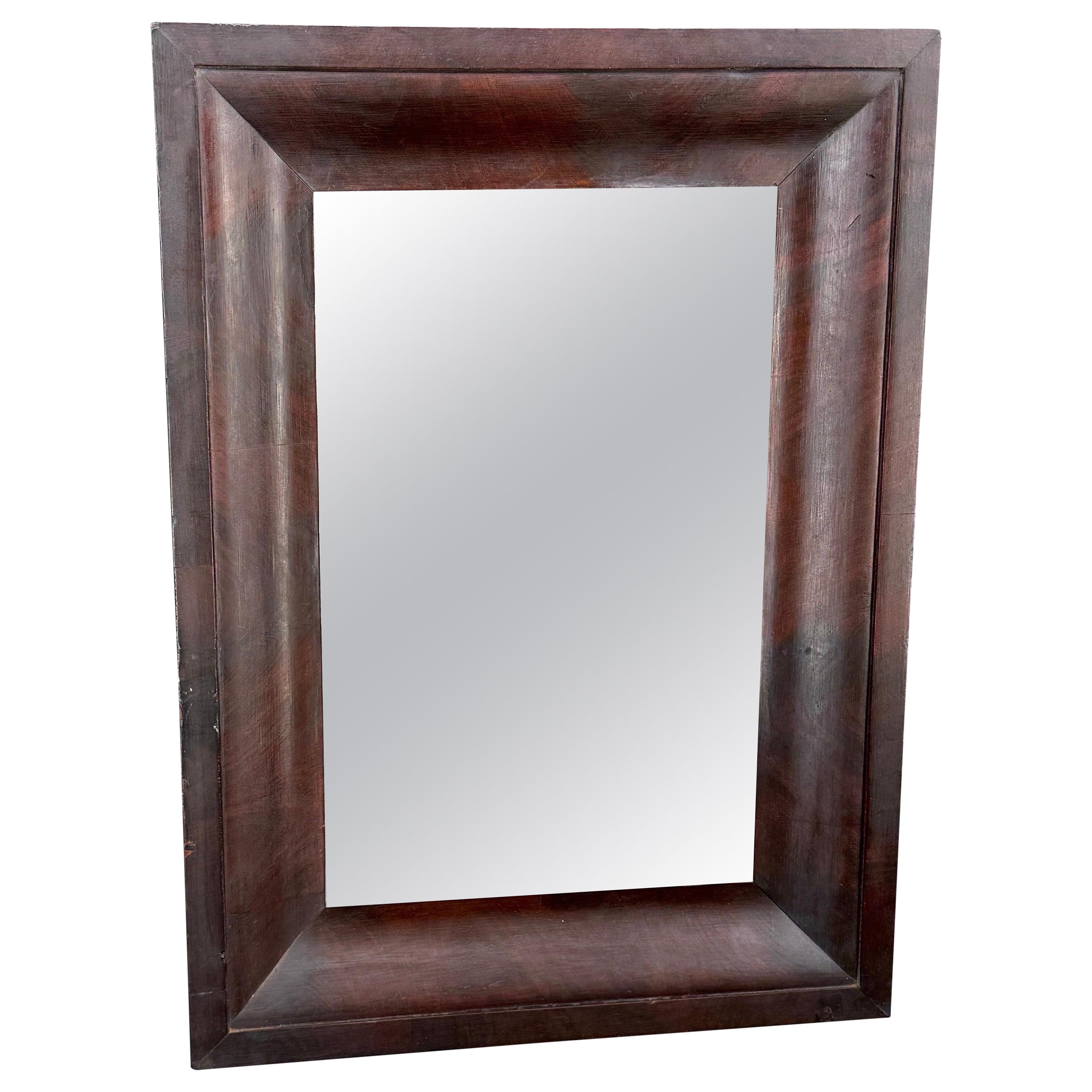Mid-19th Century Rectangular Mahogany Wall Mirror, England