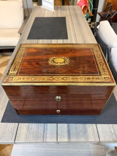 Mid-19th Century Regency Rosewood Dressing Box, England, Circa 1855