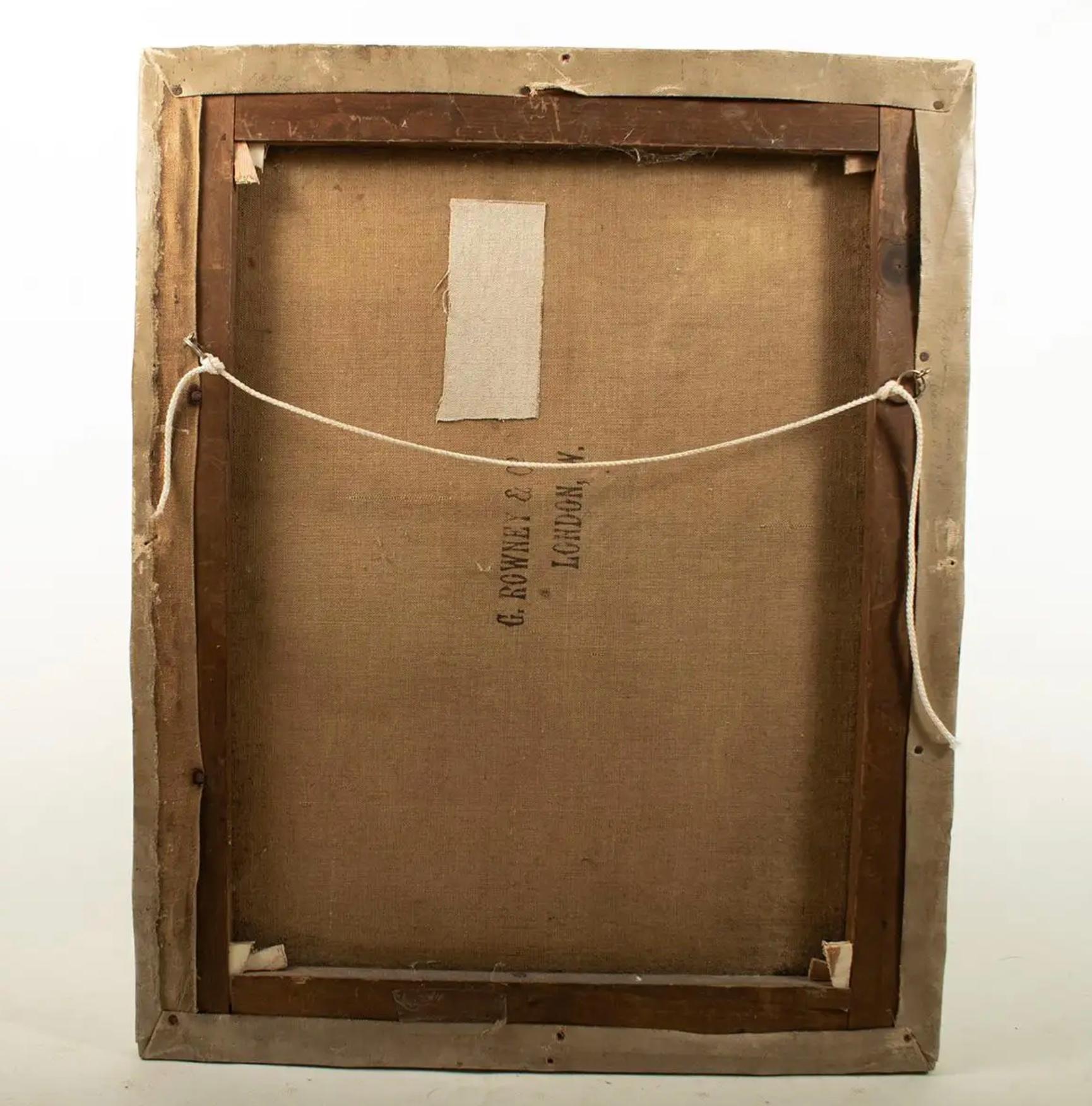 XIXe siècle Nature morte religieuse du milieu du 19e siècle Huile sur toile. en vente