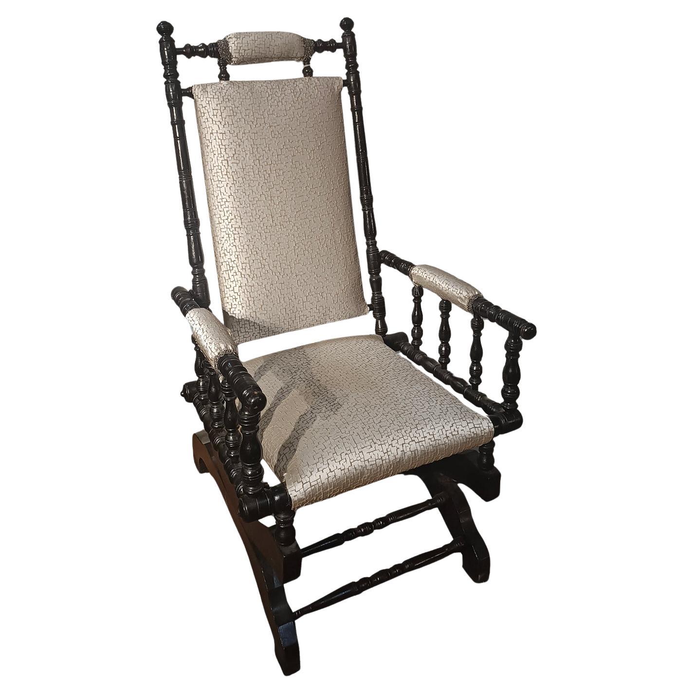 MID 19th CENTURY ROCKING ARMCHAIR  For Sale
