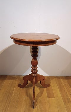MID-19th CENTURY ROUND CYPRESS COFFEE TABLE