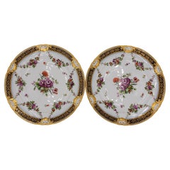 Mid-19th Century Royal Vienna Pair of Painted Cabinet Plates