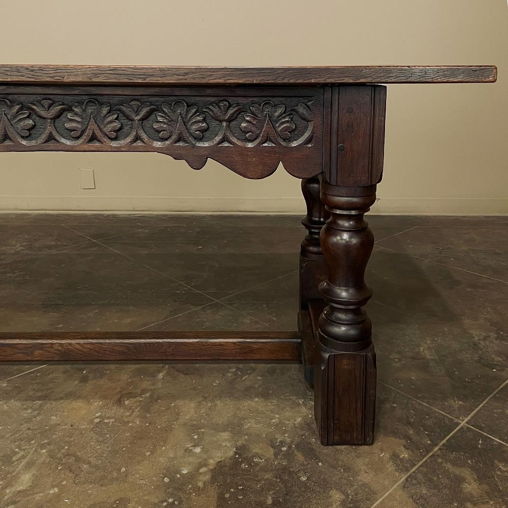 Mid-19th Century Rustic Country French Farm Table For Sale 6