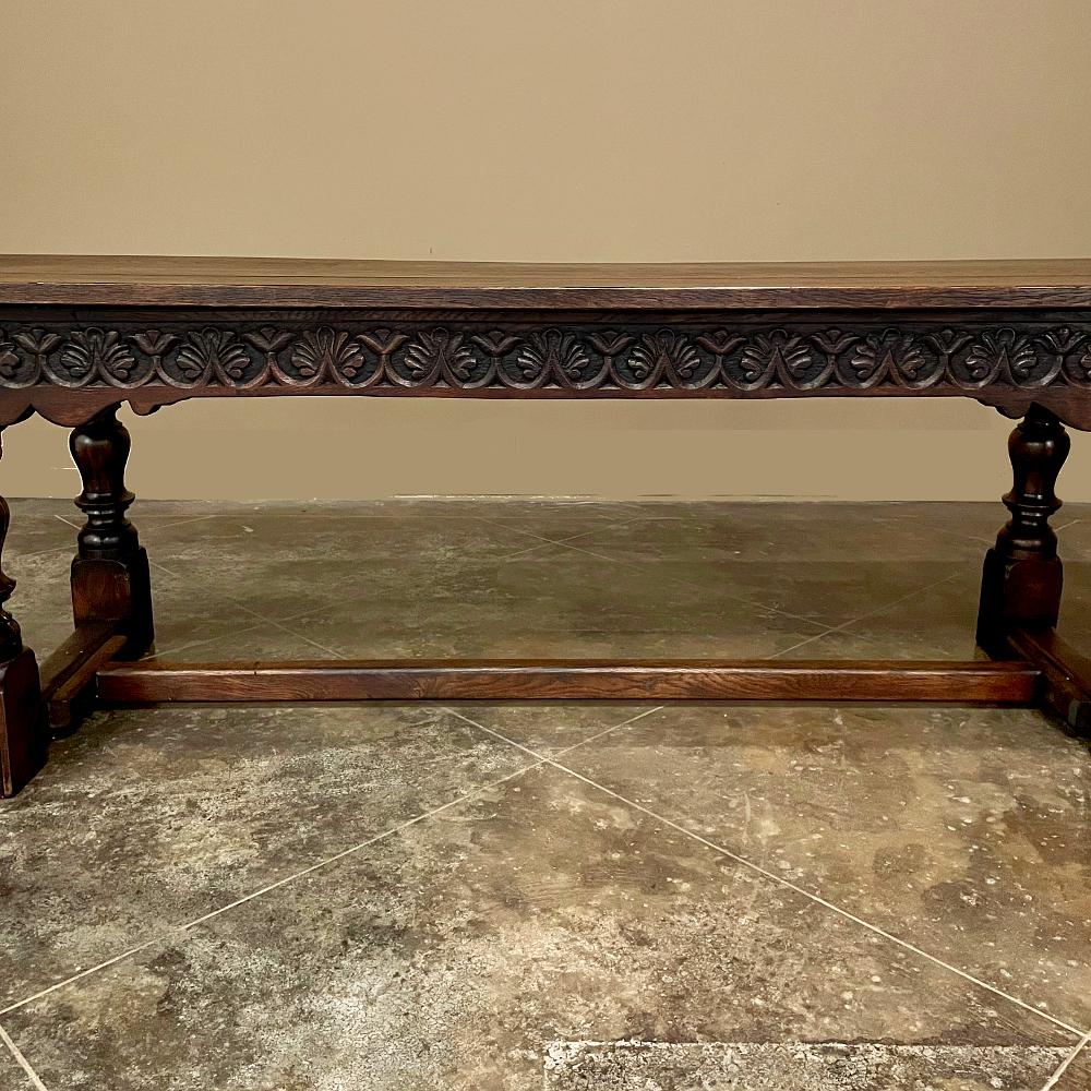 Mid-19th Century Rustic Country French Farm Table For Sale 7