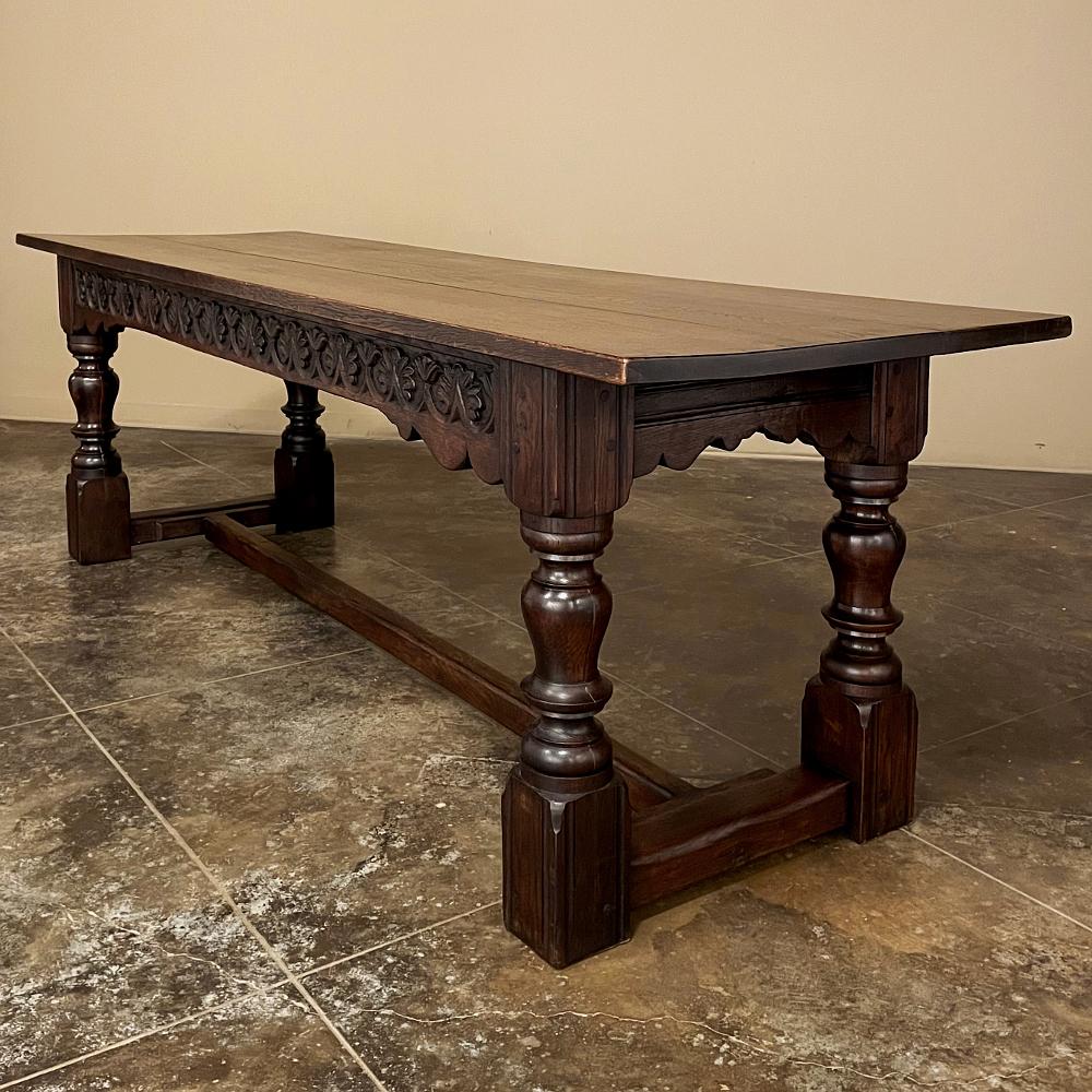Mid-19th Century Rustic Country French Farm Table For Sale 8